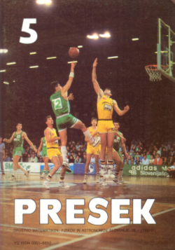 Naslovnica Presek 18/5