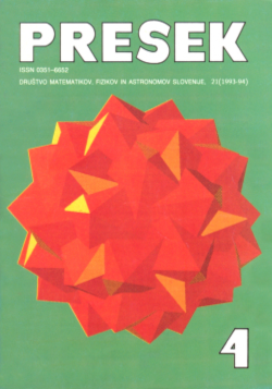 Naslovnica Presek 21/4