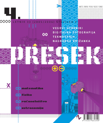 Naslovnica Presek 33/4