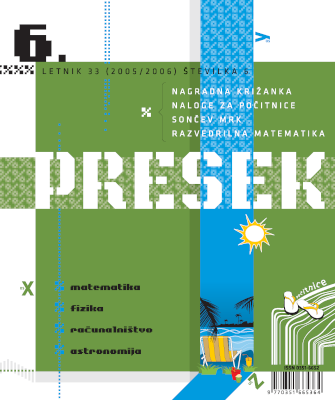Naslovnica Presek 33/6