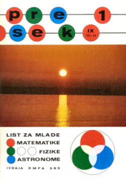 Naslovnica Presek 9/1